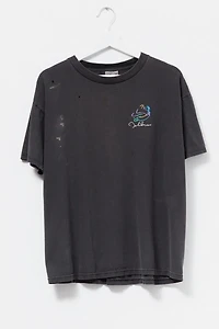 Vintage 1990s Distressed John Lennon Illustration Graphic T-Shirt