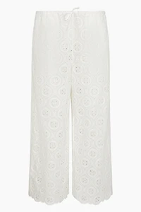 Onia Doily Broderie  Wide Leg Drawstring Pant