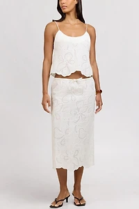 Onia Drawstring Midi Skirt