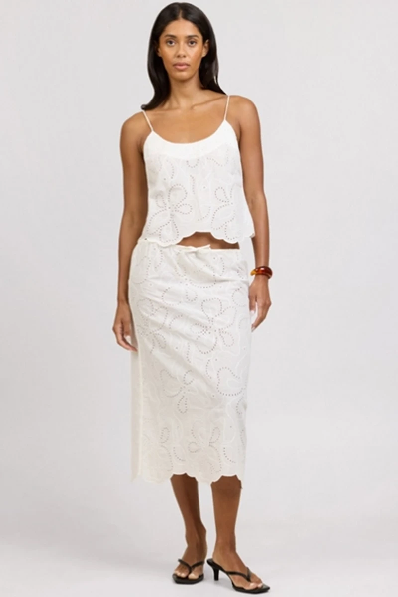 Onia Drawstring Midi Skirt