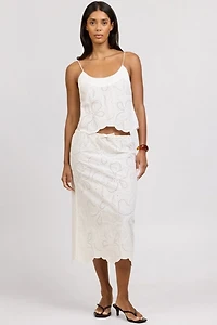 Onia Drawstring Midi Skirt