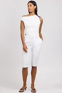 Onia Cold Shoulder Asymmetrical Top