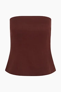 Onia Strapless Peplum Top
