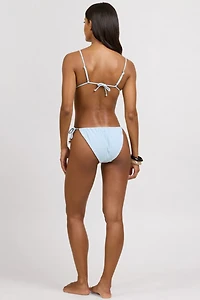 Onia Beaded Jolie Ribbed Bikini Top