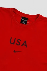 Frankie Collective Rework Crop USA Soccer Tee