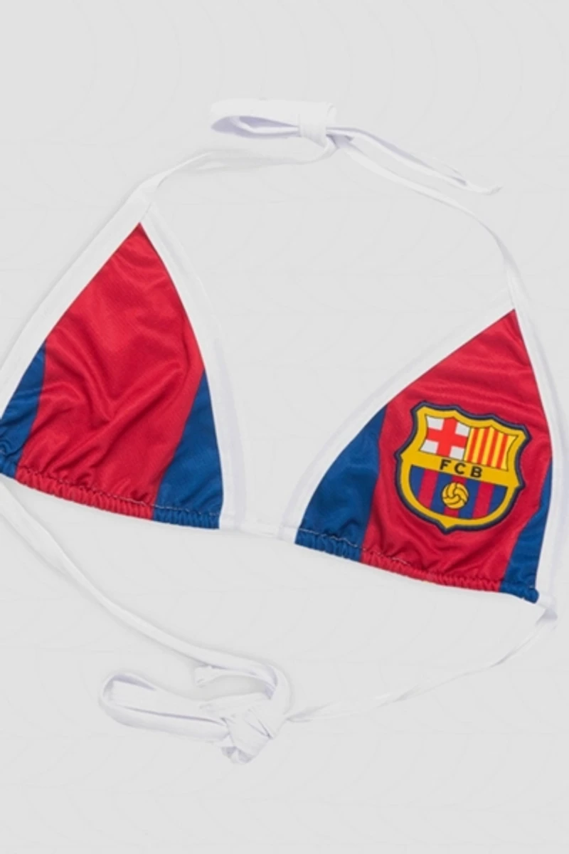 Frankie Collective Rework Barcelona Soccer Jersey Triangle Top