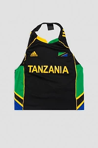Frankie Collective Rework Tanzania Soccer Jersey Halter Top