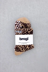 Brogi Yoga Animal Print Grip Pilates Socks