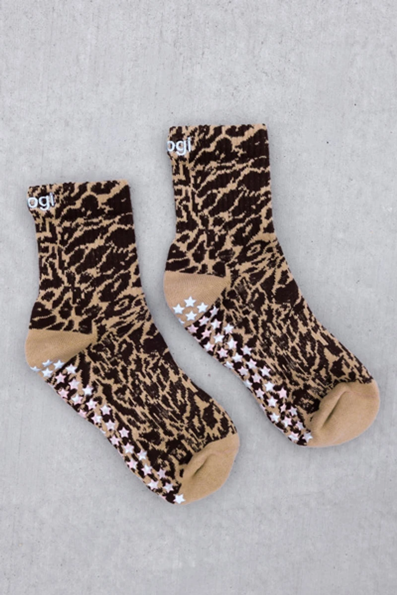 Brogi Yoga Animal Print Grip Pilates Socks