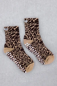 Brogi Yoga Animal Print Grip Pilates Socks