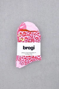 Brogi Yoga Animal Print Grip Pilates Socks