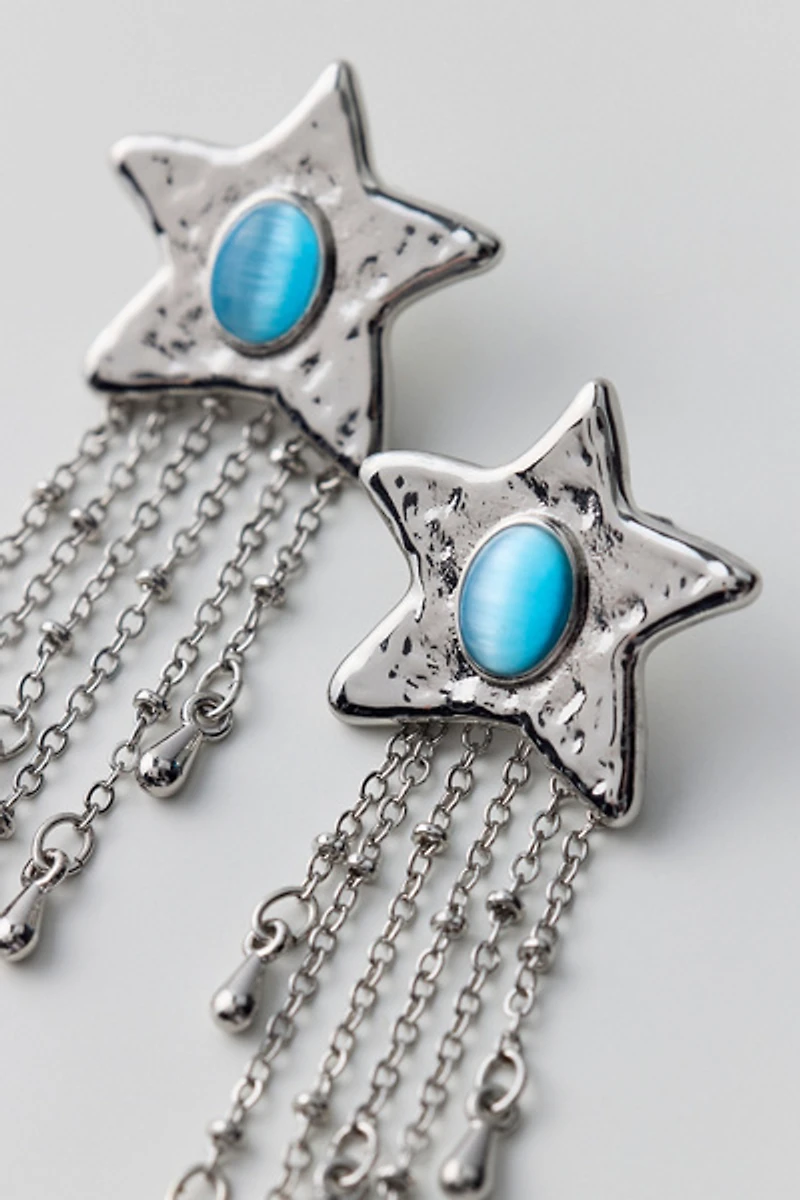 Tiger's Eye Shooting Star Earrings