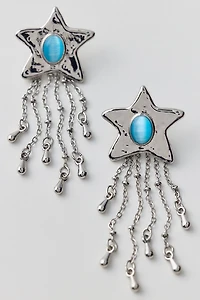 Tiger's Eye Shooting Star Earrings