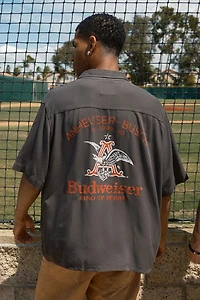 Junk Food Budweiser King of Beers Camp Shirt
