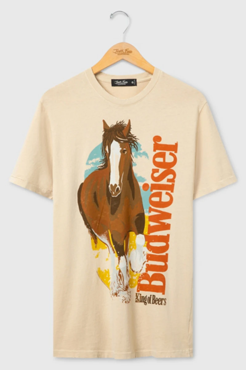 Junk Food Budweiser Clydesdale Vintage Tee