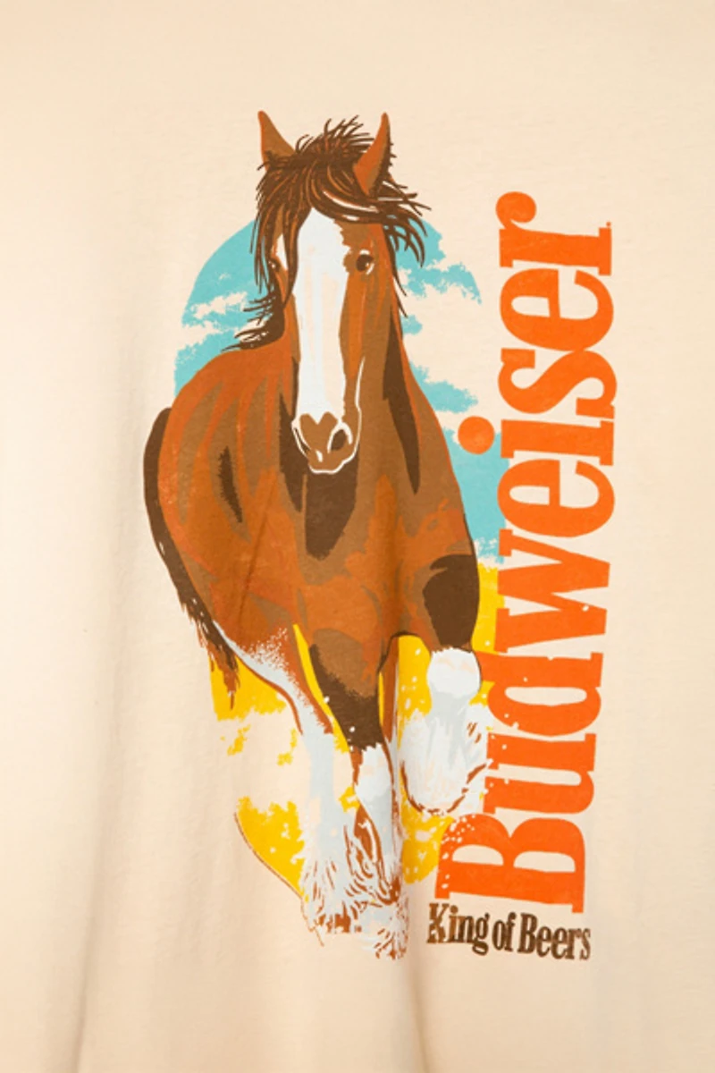 Junk Food Budweiser Clydesdale Vintage Tee