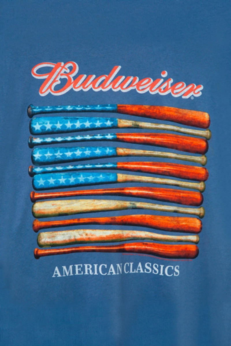Junk Food Budweiser Baseball Bats Vintage Tee