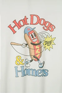 Junk Food Hot Dogs and Homers Vintage Tee