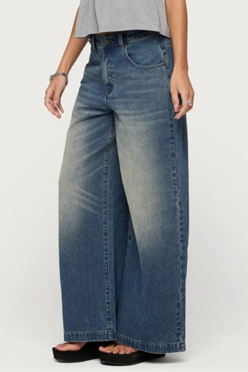 Edikted Sabira Low Rise Baggy Jeans