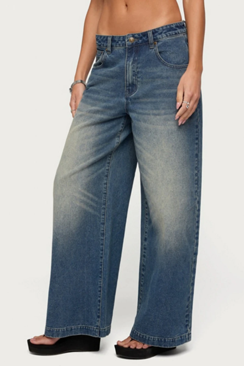Edikted Sabira Low Rise Baggy Jeans