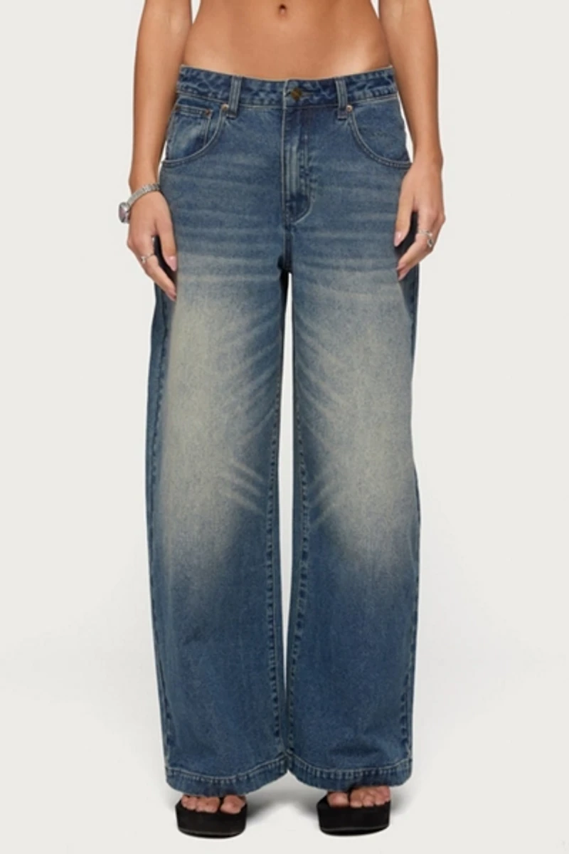 Edikted Sabira Low Rise Baggy Jeans