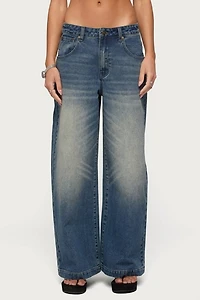 Edikted Sabira Low Rise Baggy Jeans