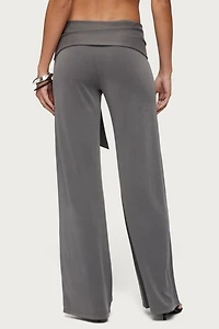 Edikted Xyla Straight Leg Tie Pants