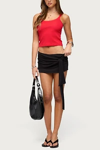 Edikted Lorena Wrap Tie Mini Skort