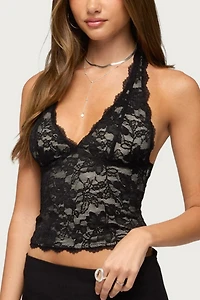 Edikted Dessa Lace Halter Top