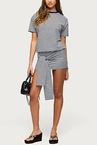 Edikted Ardeney Striped T Shirt Mini Dress