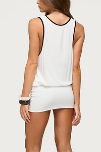 Edikted Marise Contrast Mini Dress