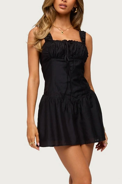 Edikted Harmonie Tie Front Mini Dress