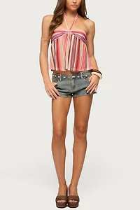 Edikted Fernanda Striped Halter Top