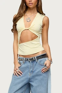 Edikted Miranda Twist Cutout Top