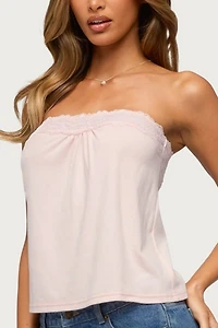 Edikted Kittey Lacey Strapless Top