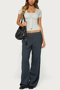 Edikted Malka Two Piece Tie Front Top