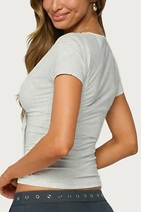Edikted Malka Two Piece Tie Front Top