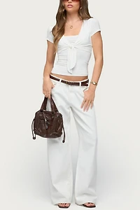 Edikted Malka Two Piece Tie Front Top