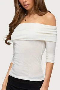 Edikted Thais Foldover Backless Top
