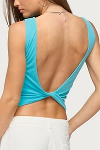 Edikted Rondah Twisted Backless Top