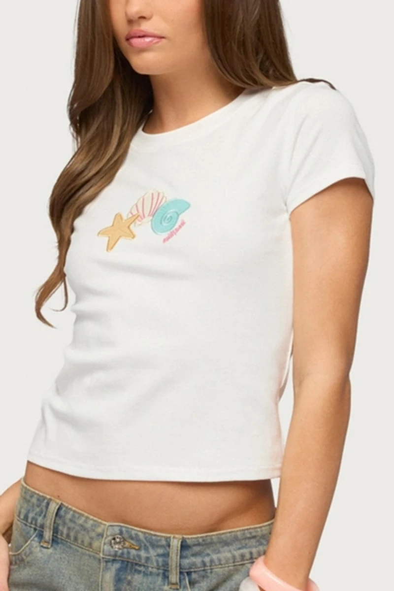 Edikted Ocean Club T Shirt
