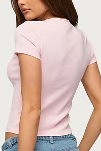 Edikted Full Time Hot Girl T Shirt
