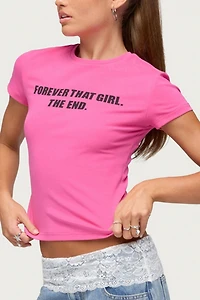 Edikted Forever That Girl T Shirt
