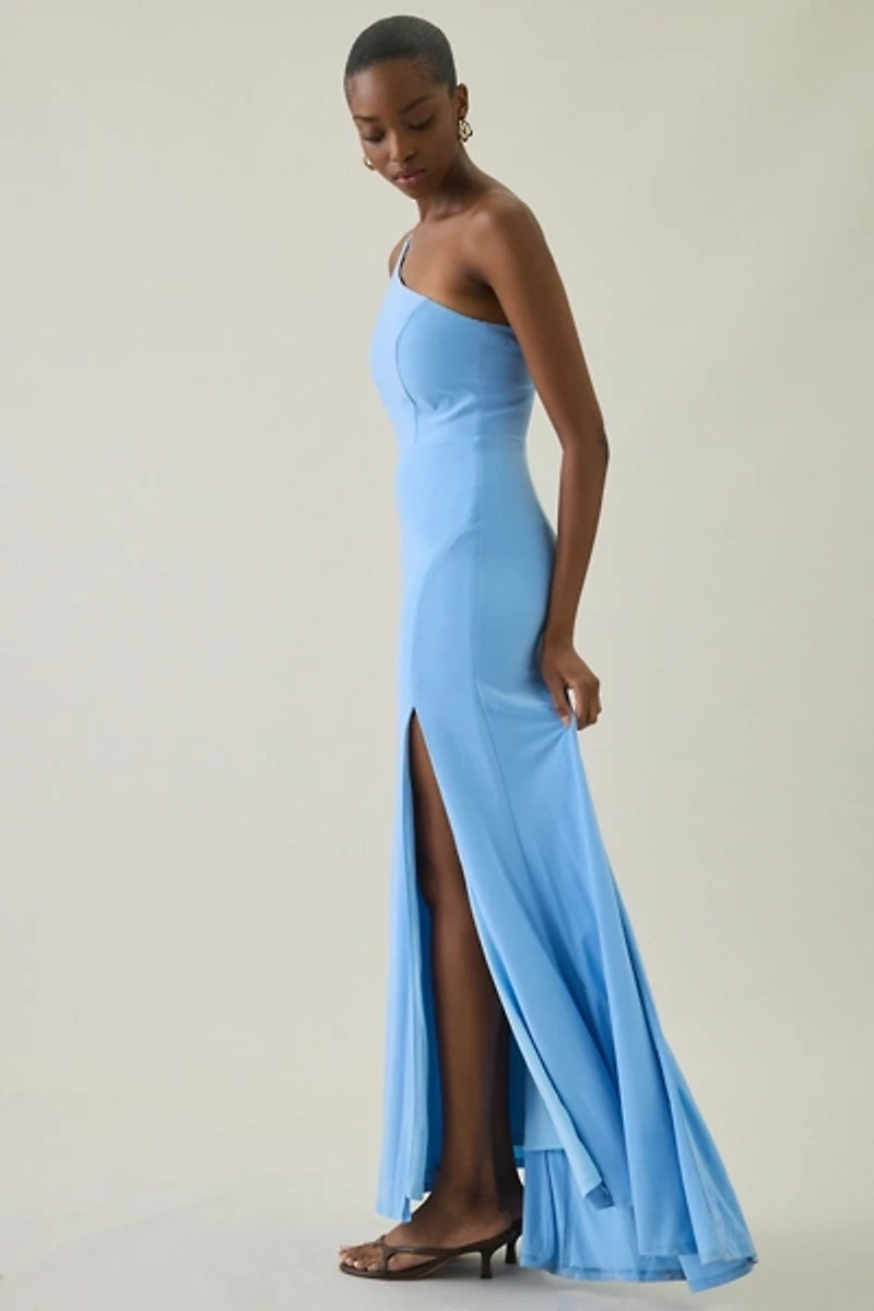 UO Maya Asymmetric Cutout One-Shoulder Maxi Dress