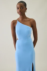 UO Maya Asymmetric Cutout One-Shoulder Maxi Dress