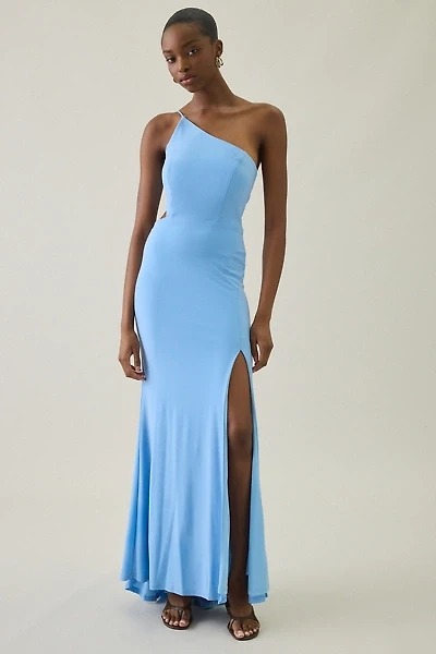 UO Maya Asymmetric Cutout One-Shoulder Maxi Dress
