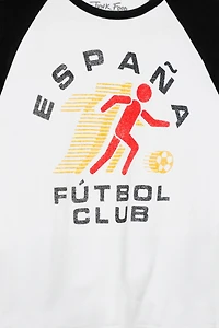 Junk Food Espana Futbol Club Baby Raglan Tee