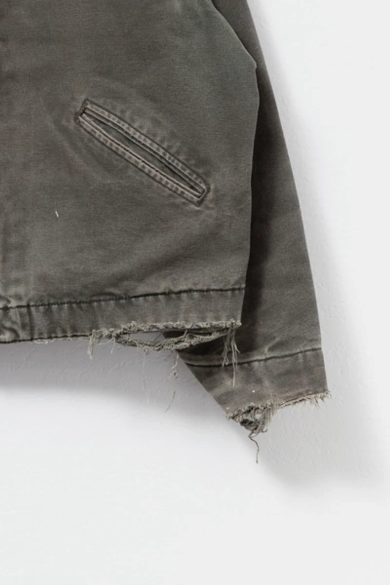 Vintage Y2K Carhartt Distressed Green Detroit Jacket