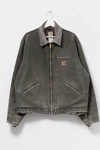 Vintage Y2K Carhartt  Distressed Green Detroit Jacket