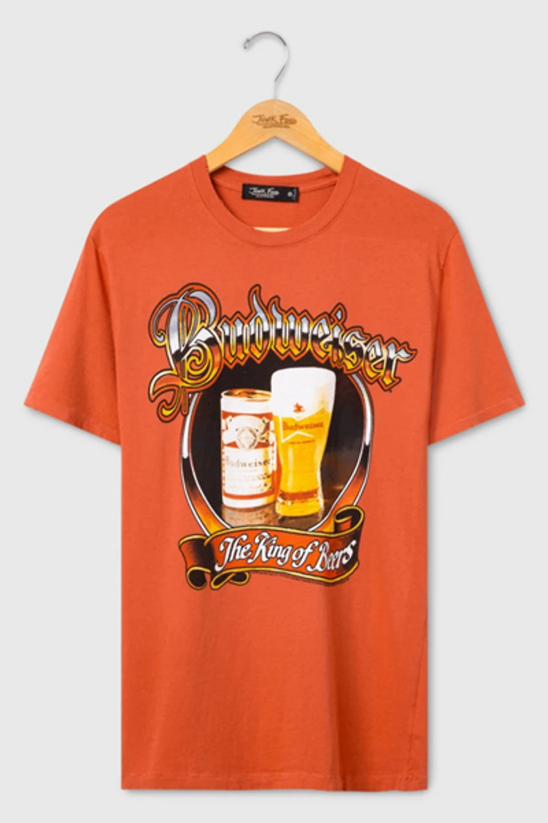 Junk Food Budweiser King of Beers Vintage Tee